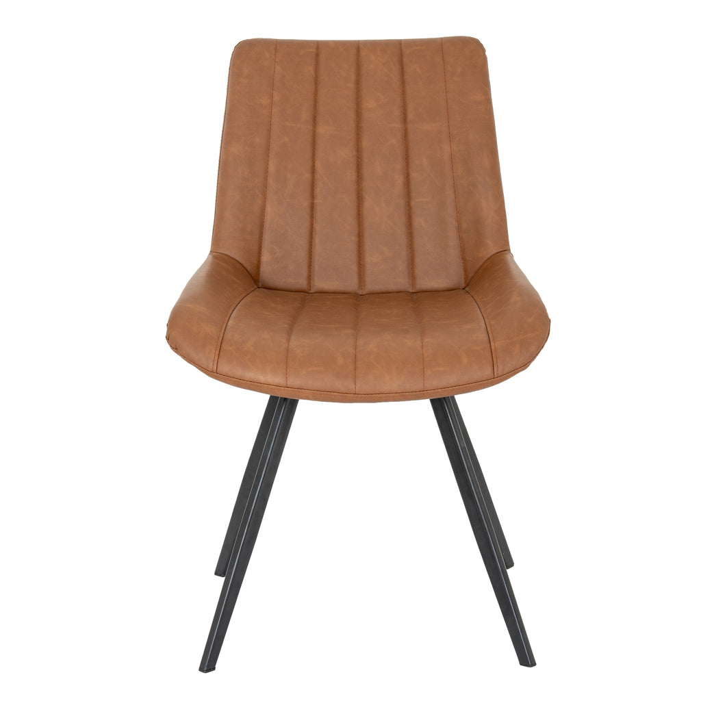 Malmo Tan Swivel Dining Chair