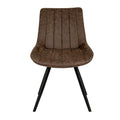 Malmo Coffee Swivel Dining Chair