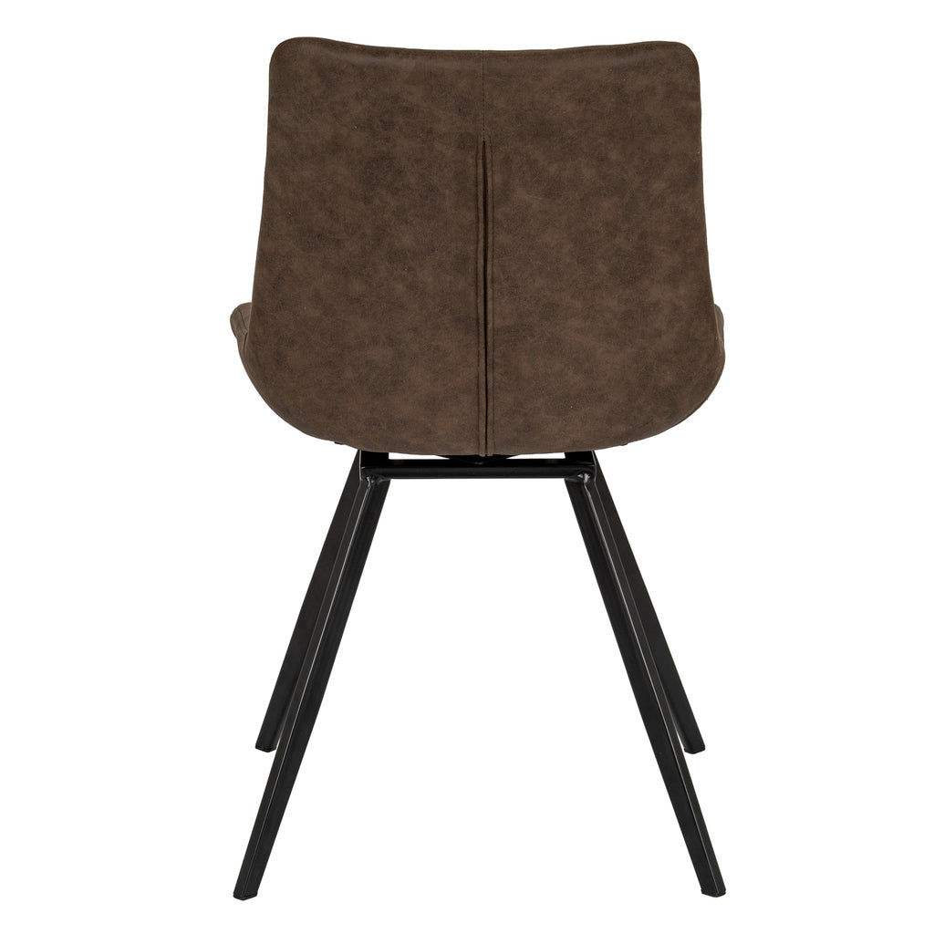 Malmo Coffee Swivel Dining Chair