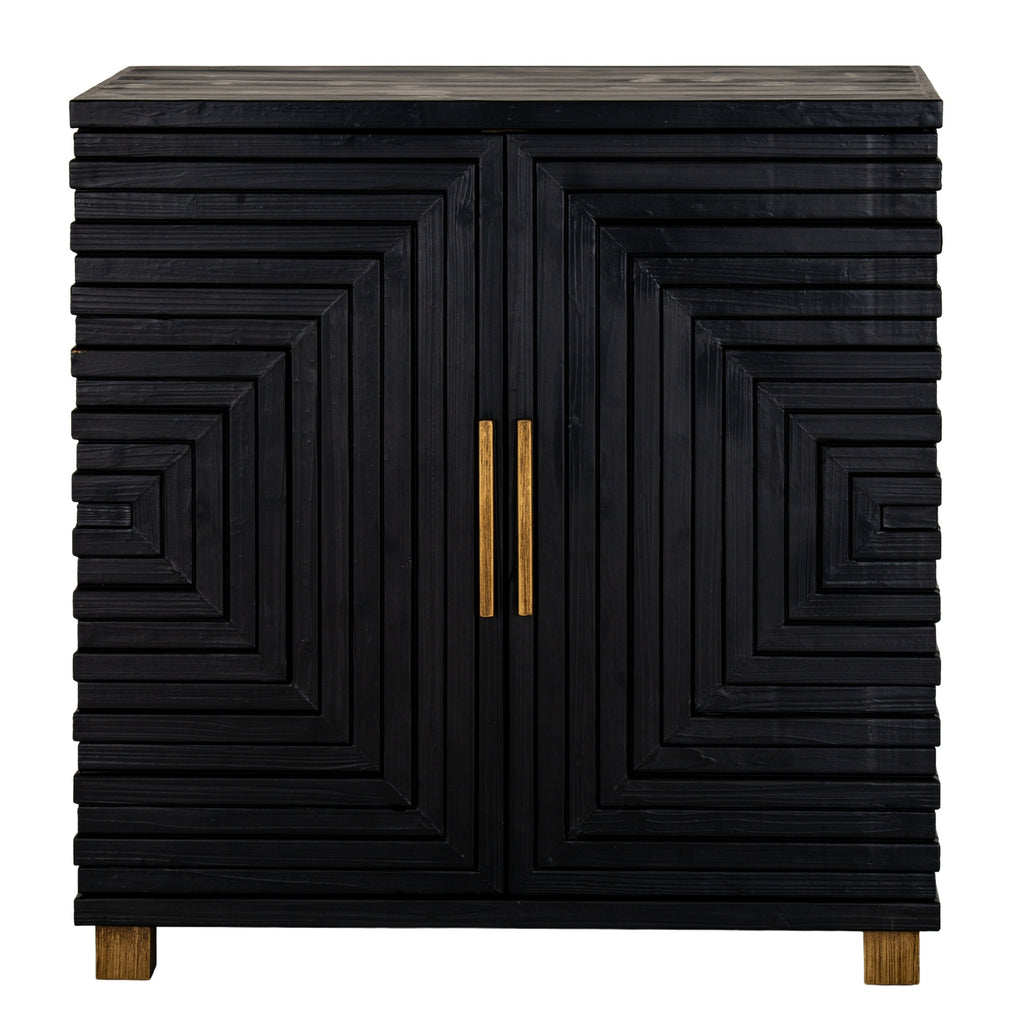 Lennox Black 2 Door Side Cupboard