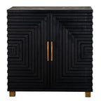 Lennox Black 2 Door Side Cupboard