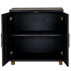 Lennox Black 2 Door Side Cupboard