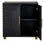 Lennox Black 2 Door Side Cupboard