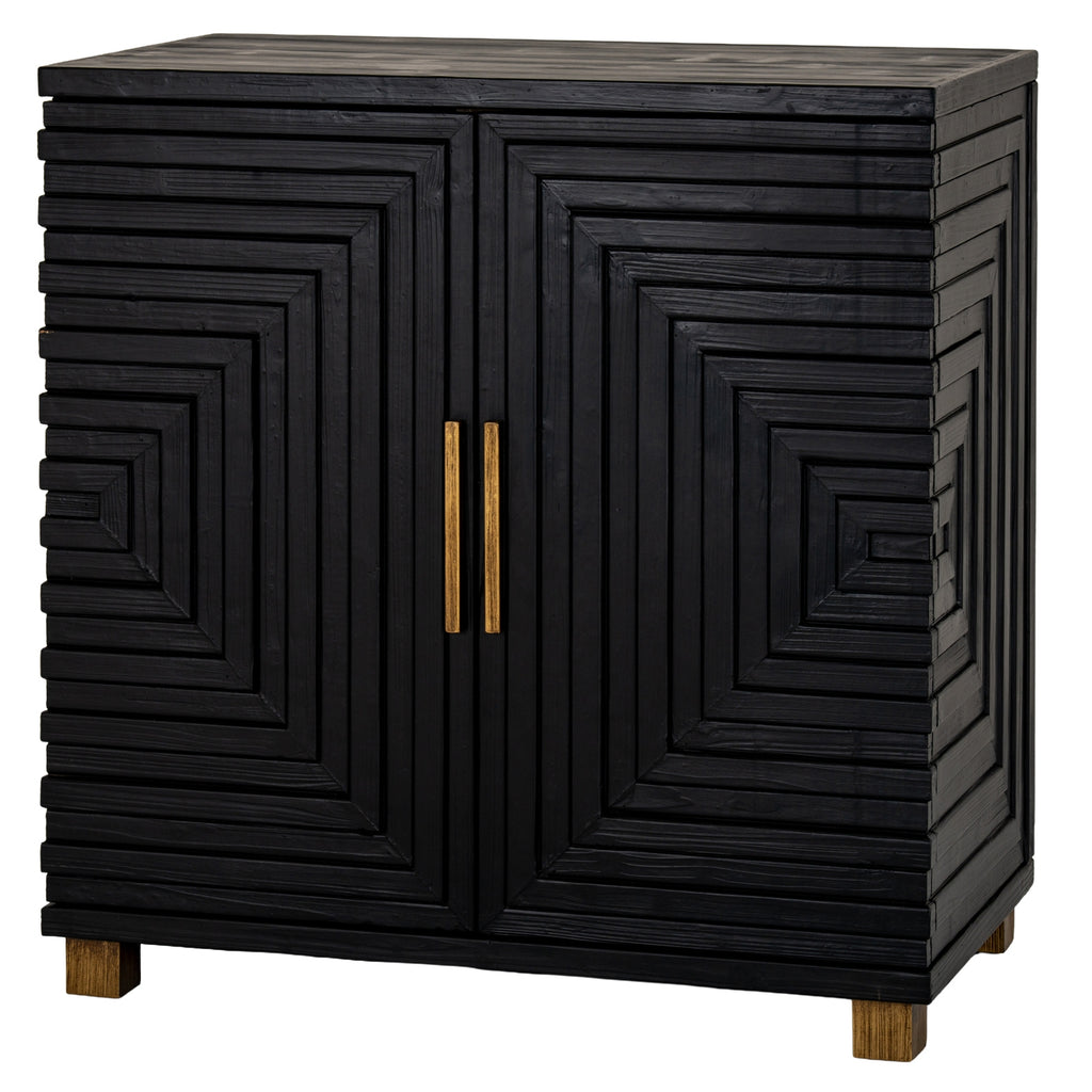 Lennox Black 2 Door Side Cupboard