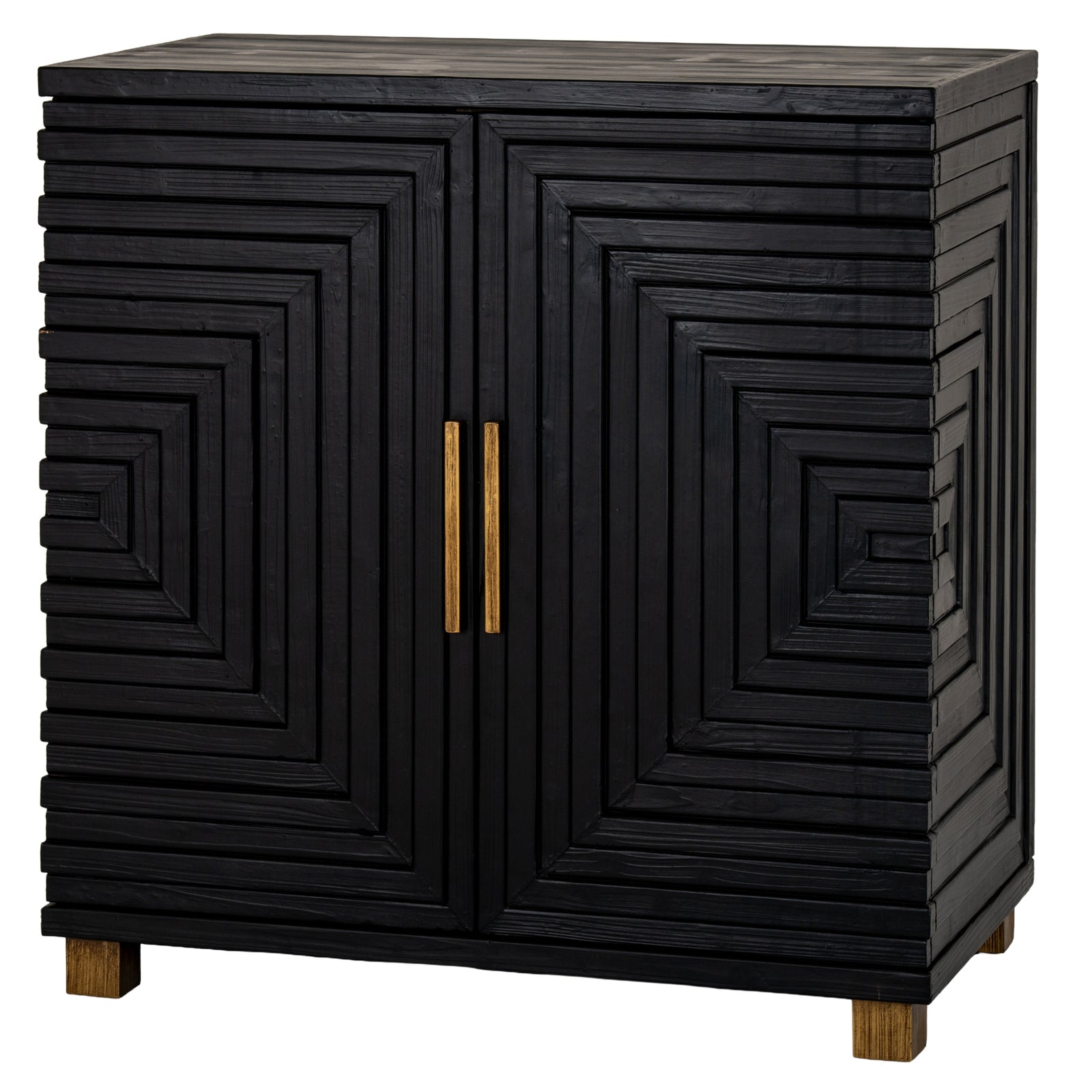 Lennox Black 2 Door Side Cupboard