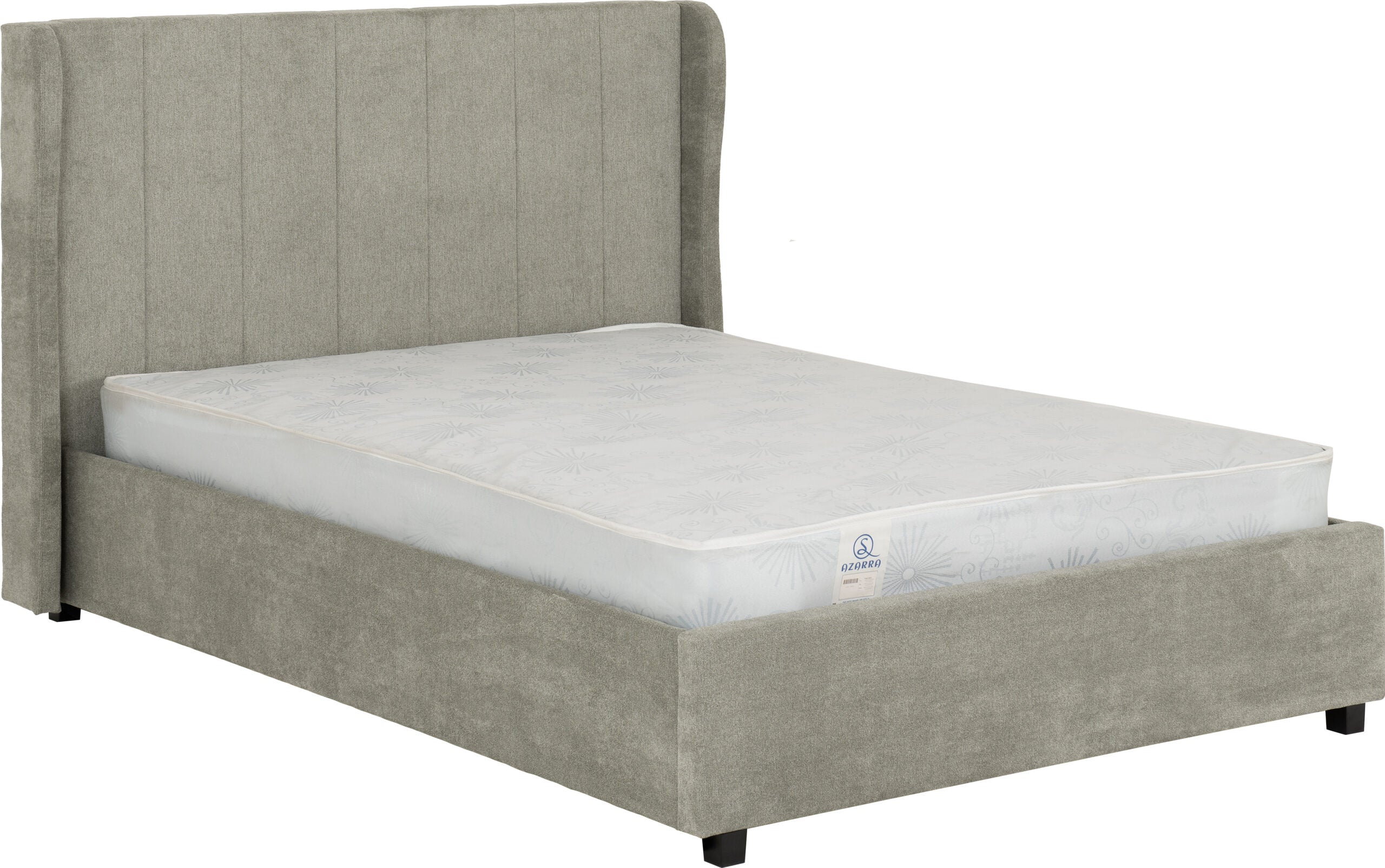 Amelia Double Ottoman Bed -Dark Grey Fabric