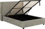 Amelia Double Ottoman Bed -Dark Grey Fabric
