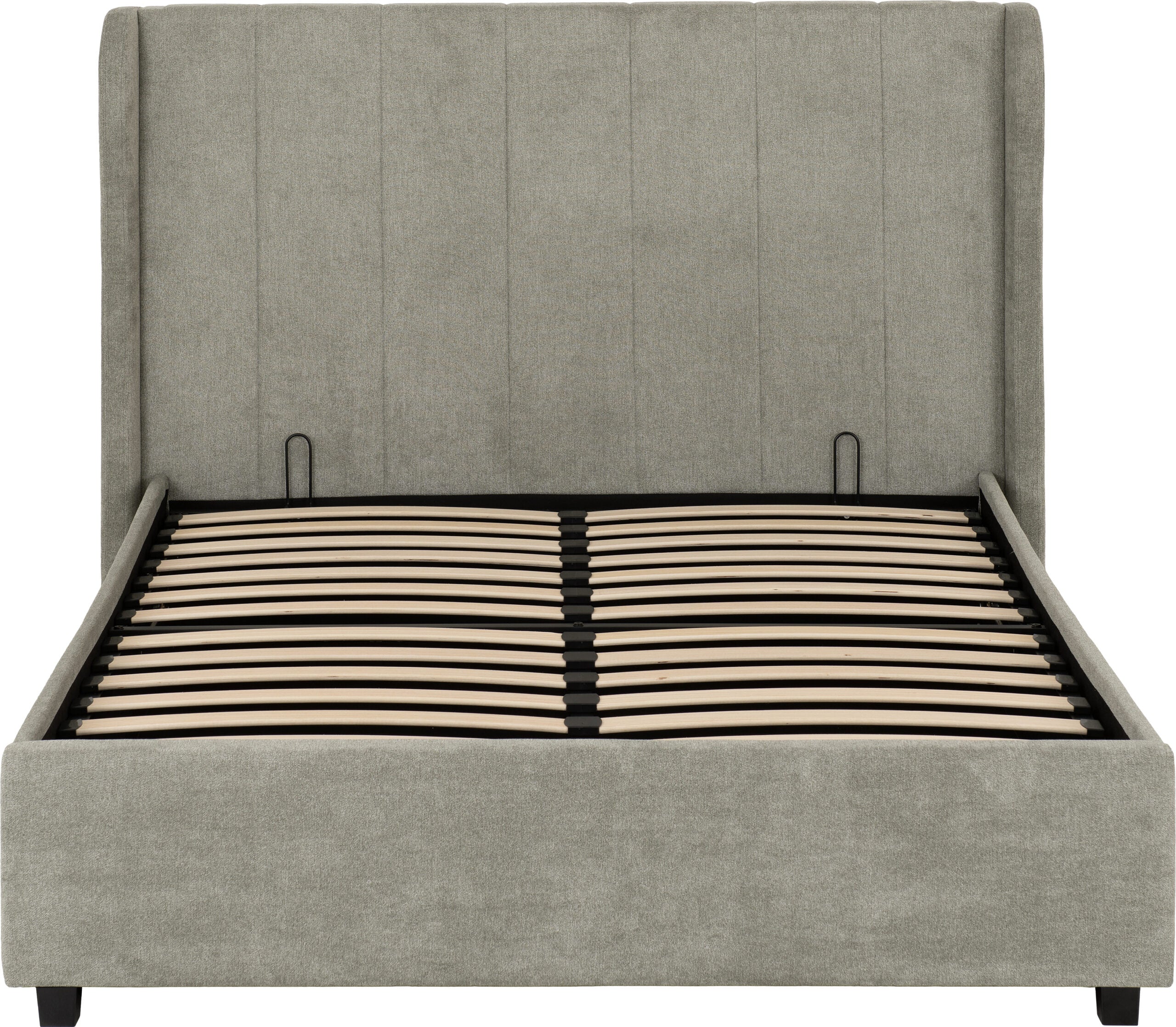 Amelia Double Ottoman Bed -Dark Grey Fabric