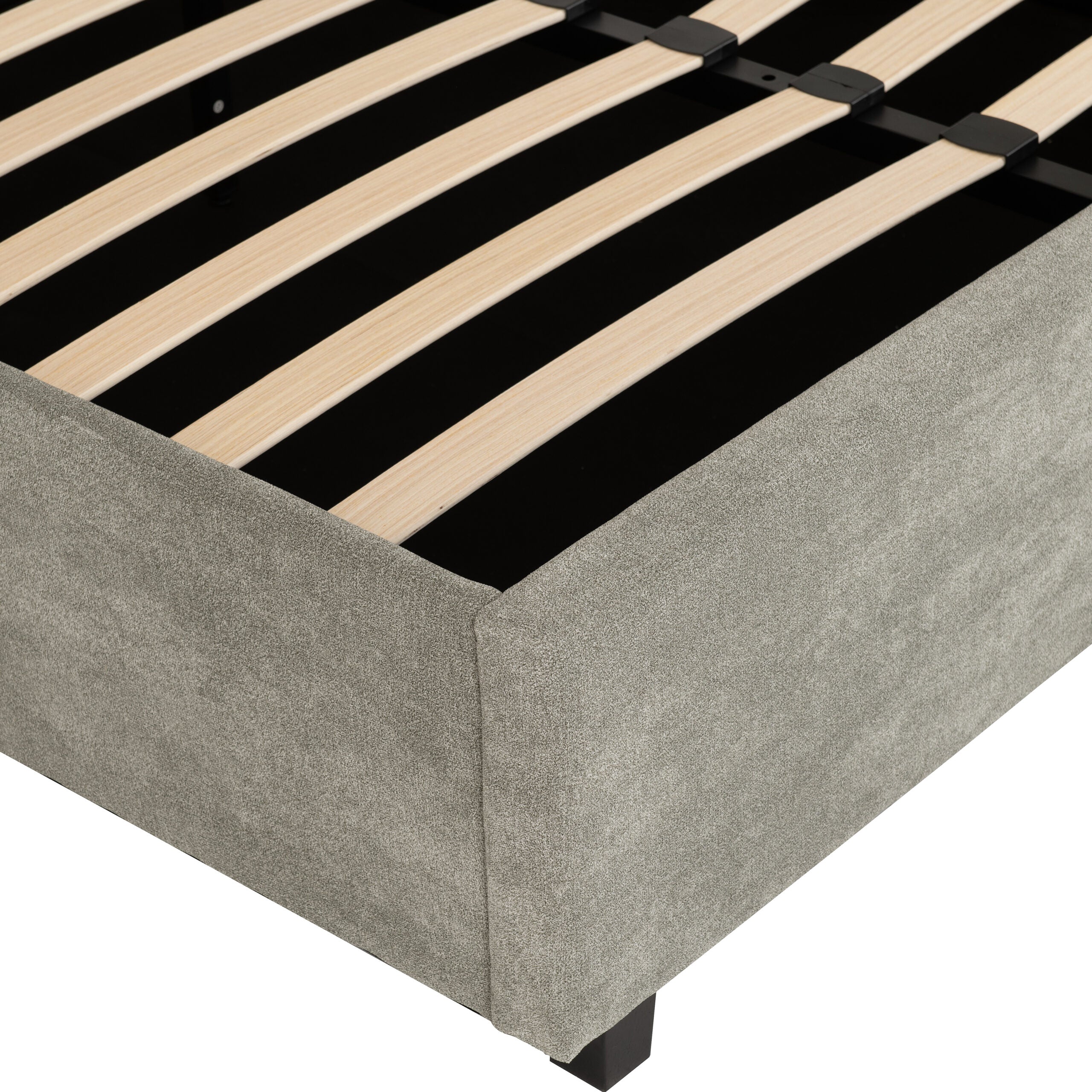 Amelia Double Ottoman Bed -Dark Grey Fabric