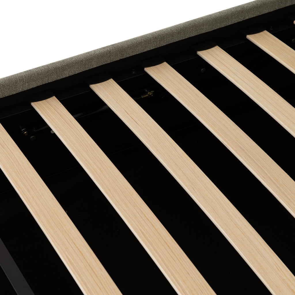 Amelia Double Ottoman Bed -Dark Grey Fabric