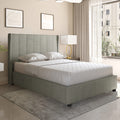 Amelia Double Ottoman Bed -Dark Grey Fabric