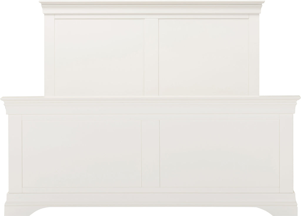 Bordeaux High Foot End Double Bed - Ivory