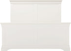 Bordeaux High Foot End Double Bed - Ivory