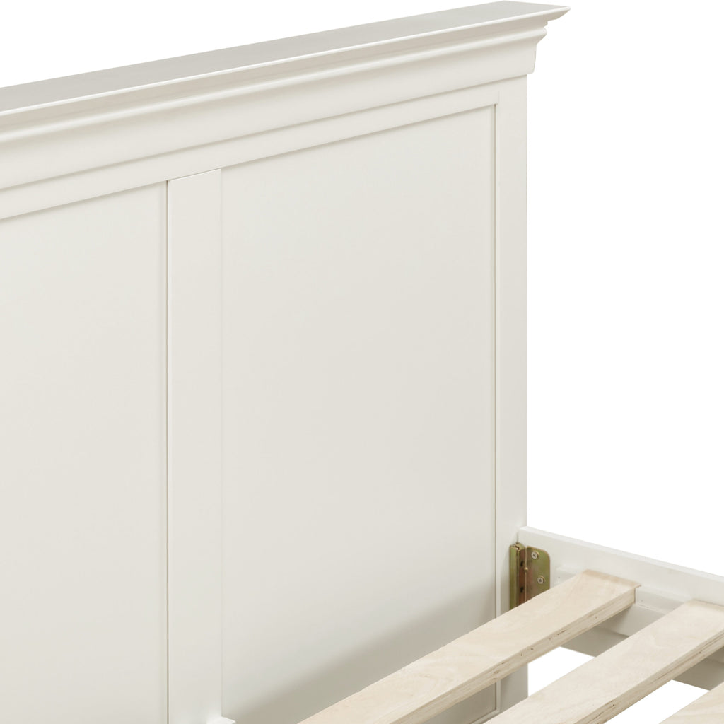 Bordeaux High Foot End Double Bed - Ivory