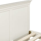 Bordeaux High Foot End Double Bed - Ivory