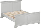 Bordeaux High Foot End Double Bed - Pebble Grey