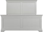 Bordeaux High Foot End Double Bed - Pebble Grey