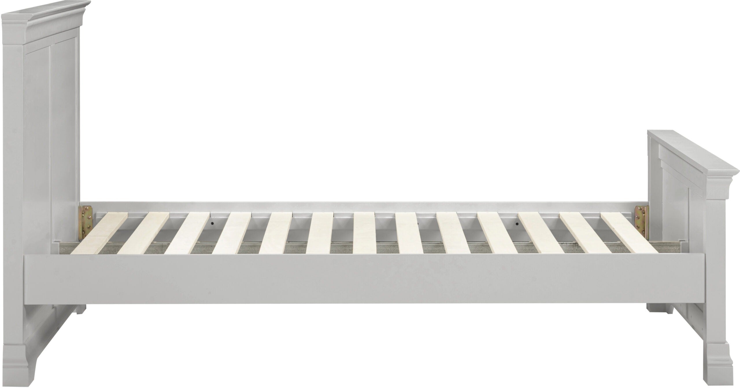 Bordeaux High Foot End Double Bed - Pebble Grey