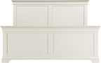 Bordeaux High Foot End King Size Bed - Ivory