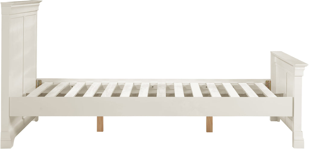 Bordeaux High Foot End King Size Bed - Ivory