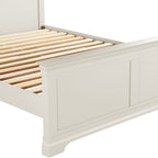 Bordeaux High Foot End King Size Bed - Ivory