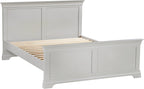 Bordeaux High Foot End King Size Bed - Pebble Grey