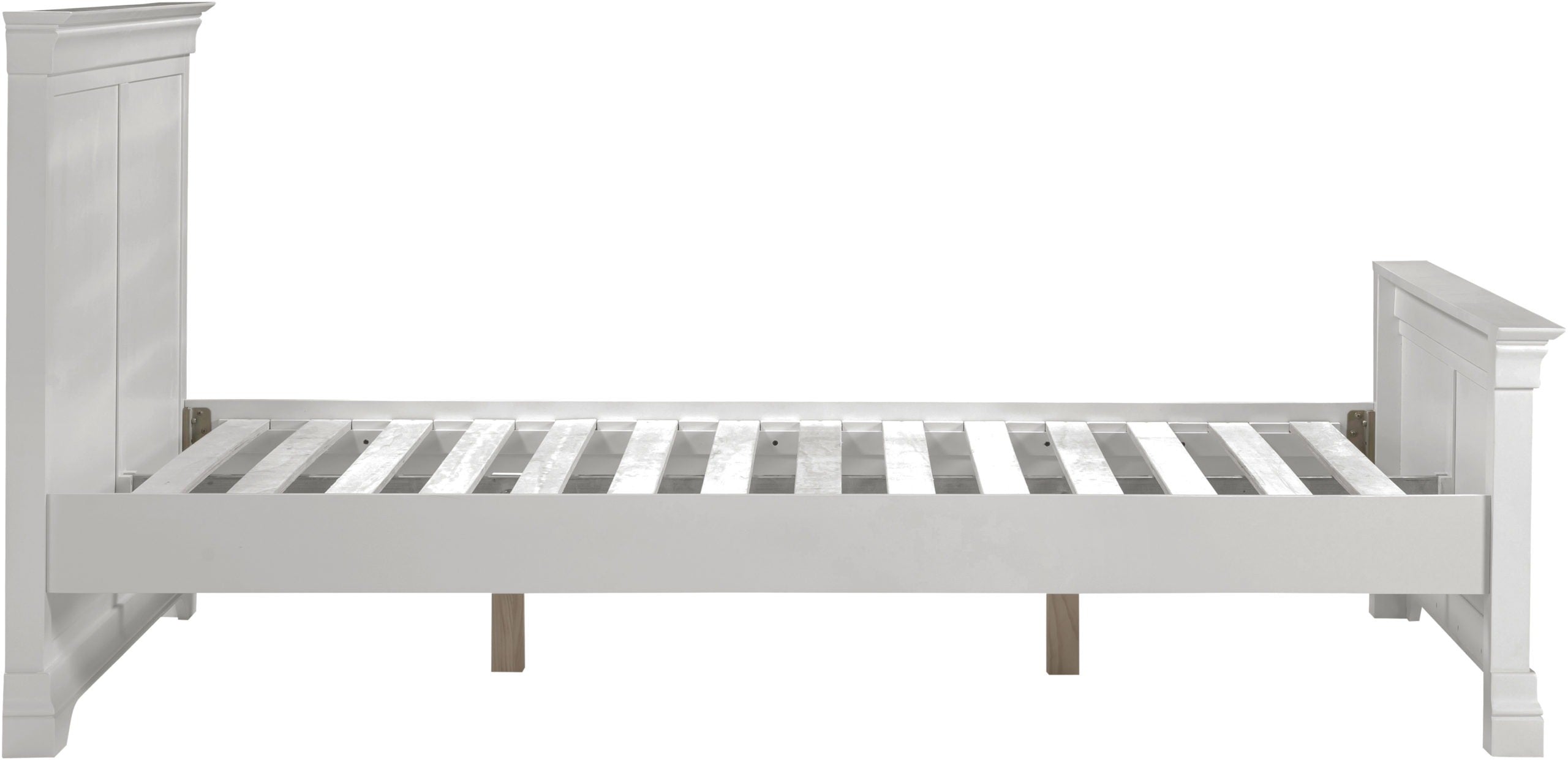 Bordeaux High Foot End King Size Bed - Pebble Grey