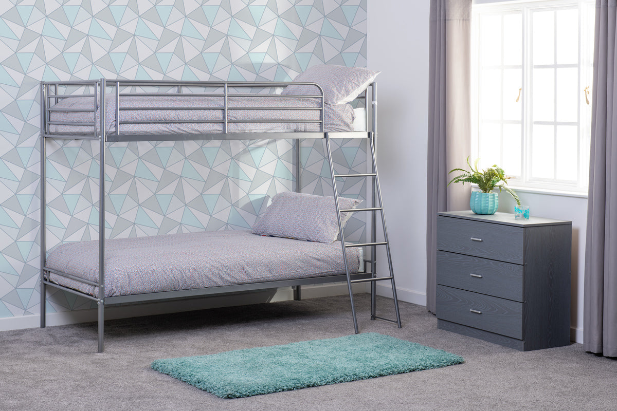 Brandon Bunk Bed - Silver