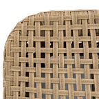 Bloom Collection Outdoor Footstool close up of woven seat