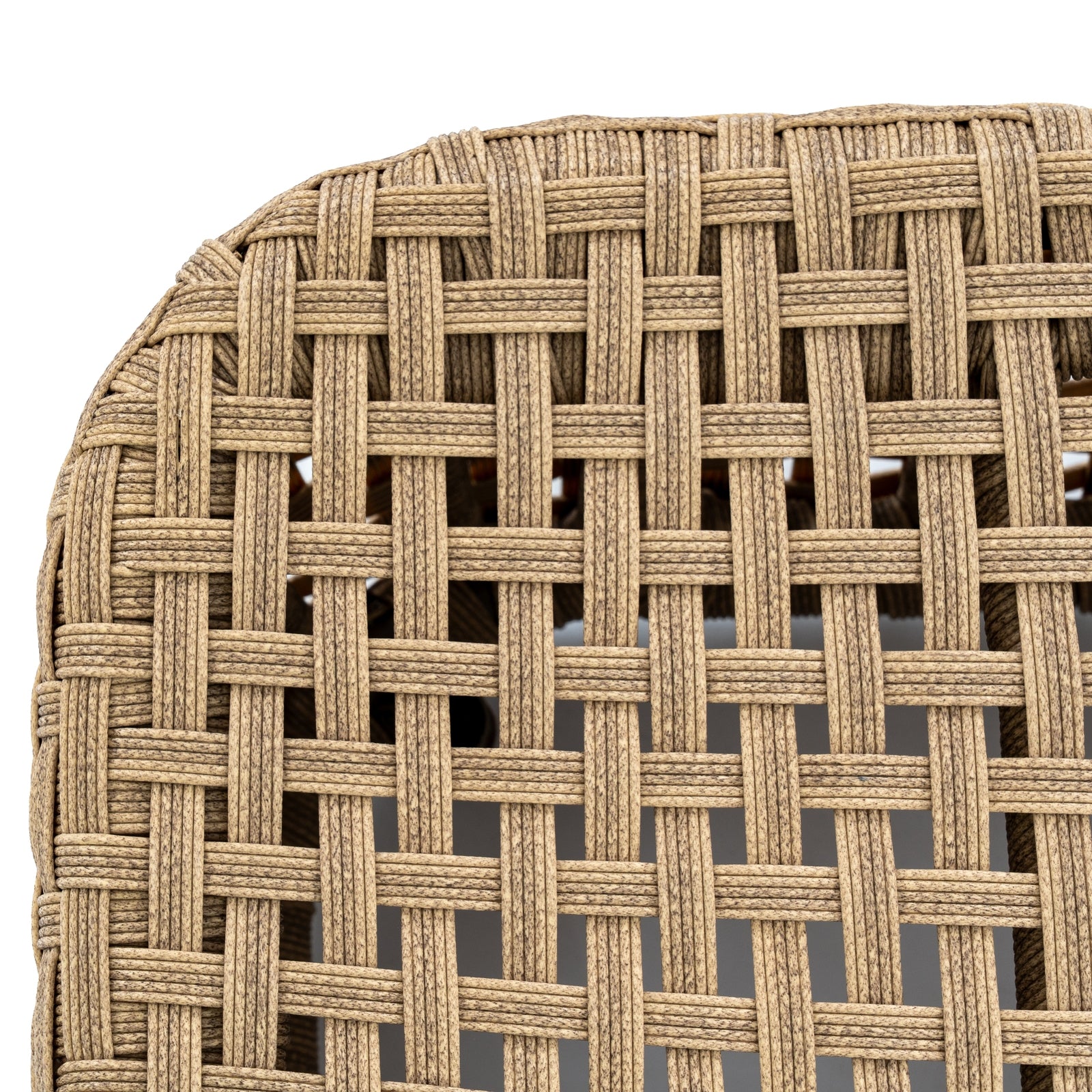 Bloom Collection Outdoor Footstool close up of woven seat