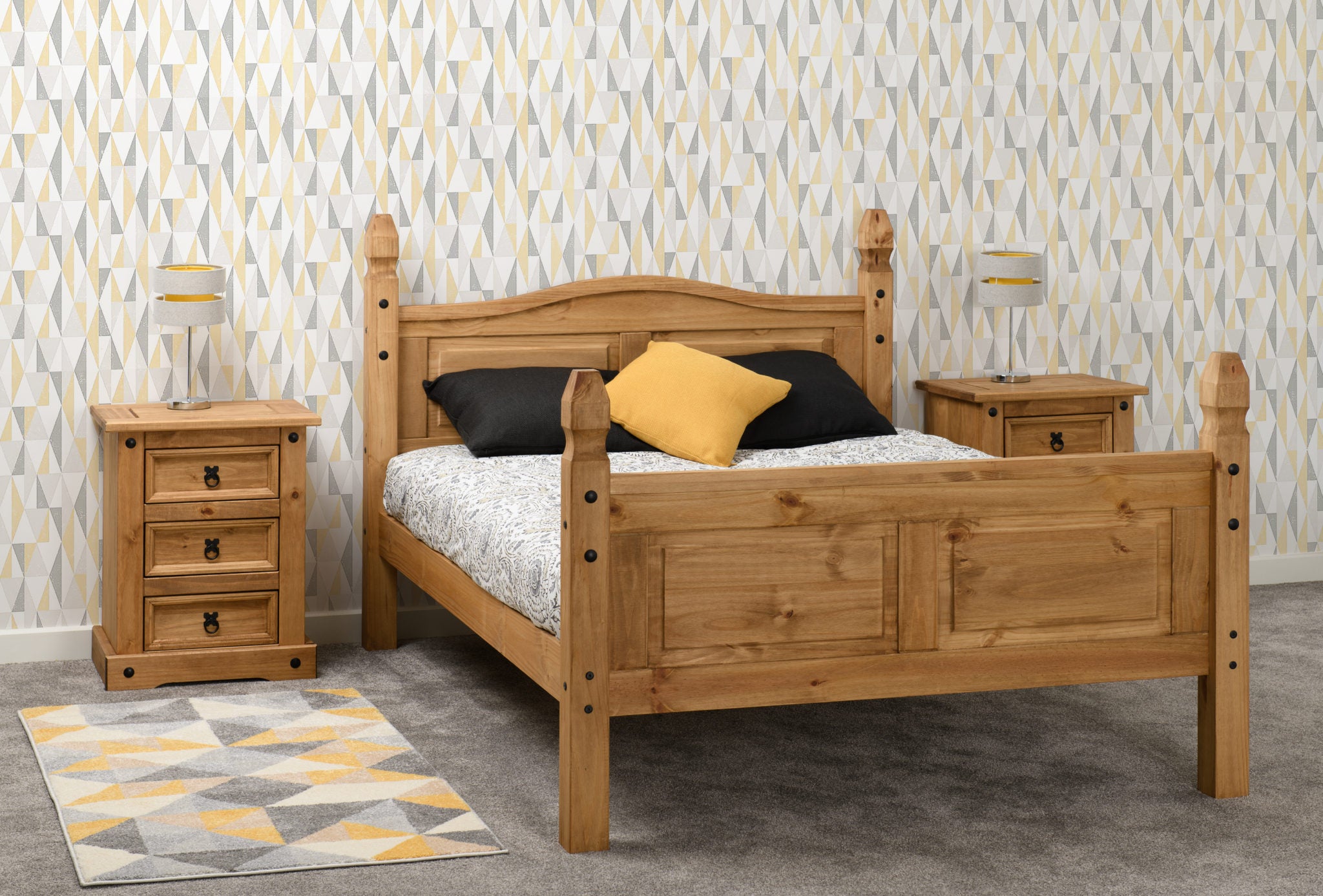 Corona High Foot End Double Bed