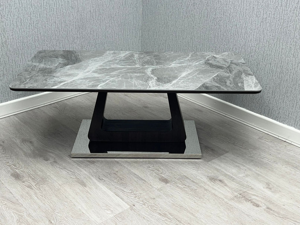 Zermatt Coffee Table Grey Ceramic