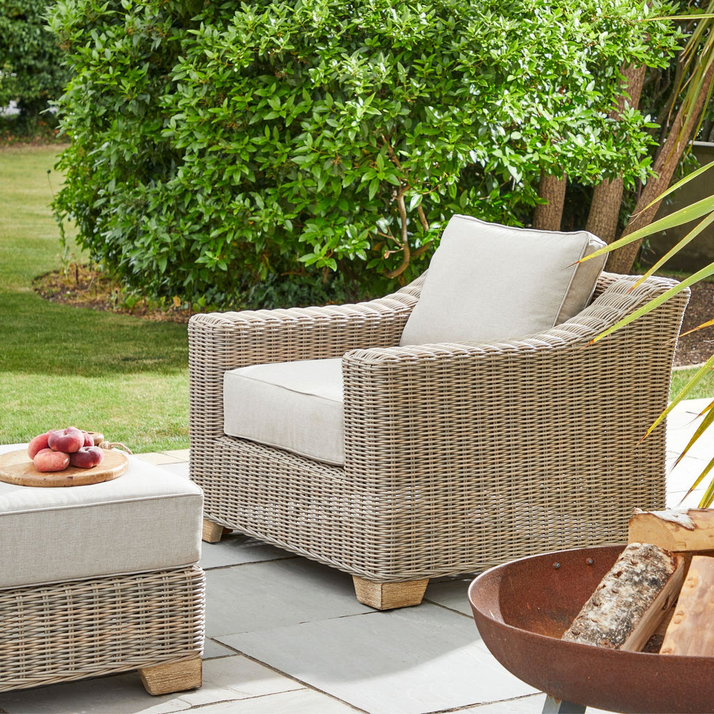Capri Collection Outdoor Armchair in garden