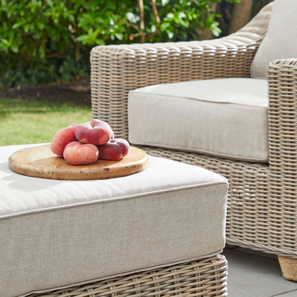 Capri Collection Outdoor Foot Stool close up