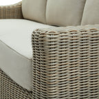 Capri Collection Outdoor Three Seater Sofa close up side angle