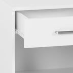 Dakota 1 Drawer Bedside Table - White