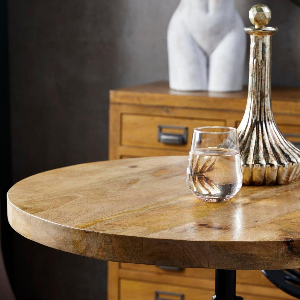Draftsman Adjustable Bar Bistro Table close up