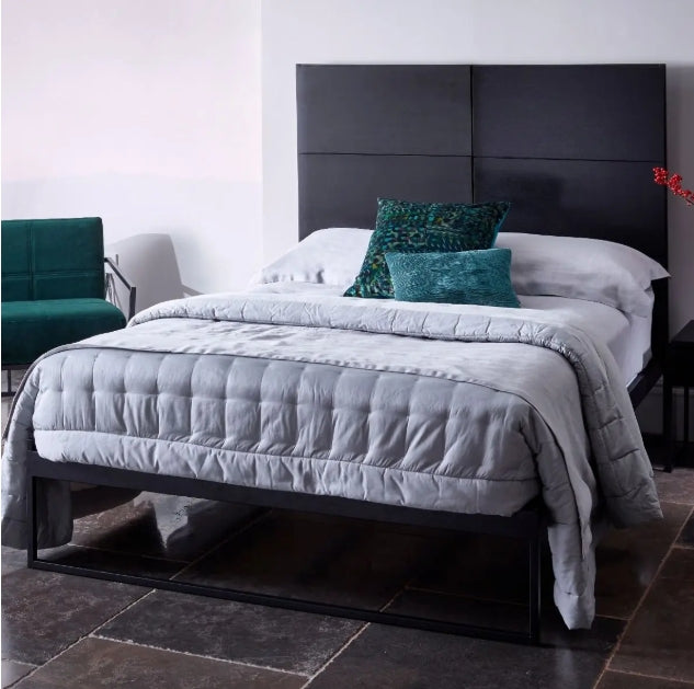 Federico King Bed & Headboard - Black