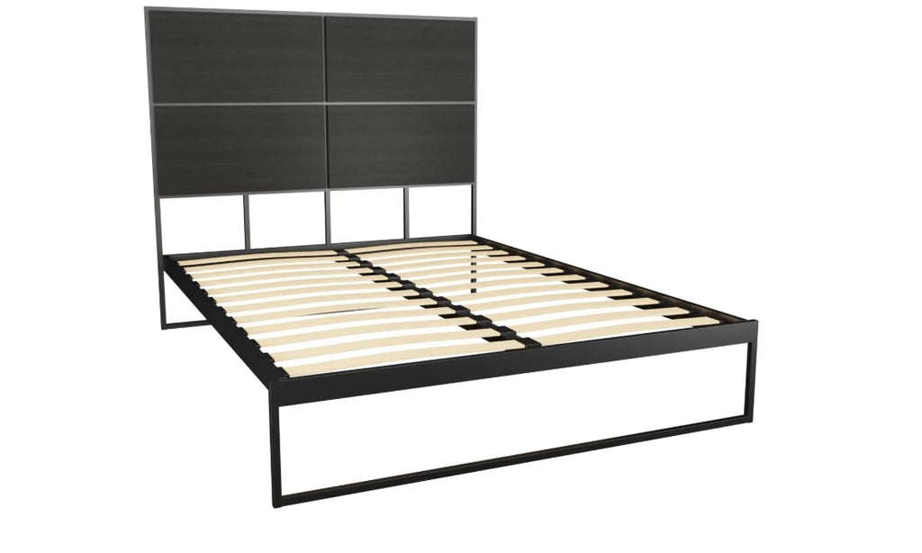 Federico King Bed & Headboard - Black no mattress