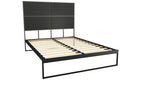 Federico King Bed & Headboard - Black no mattress