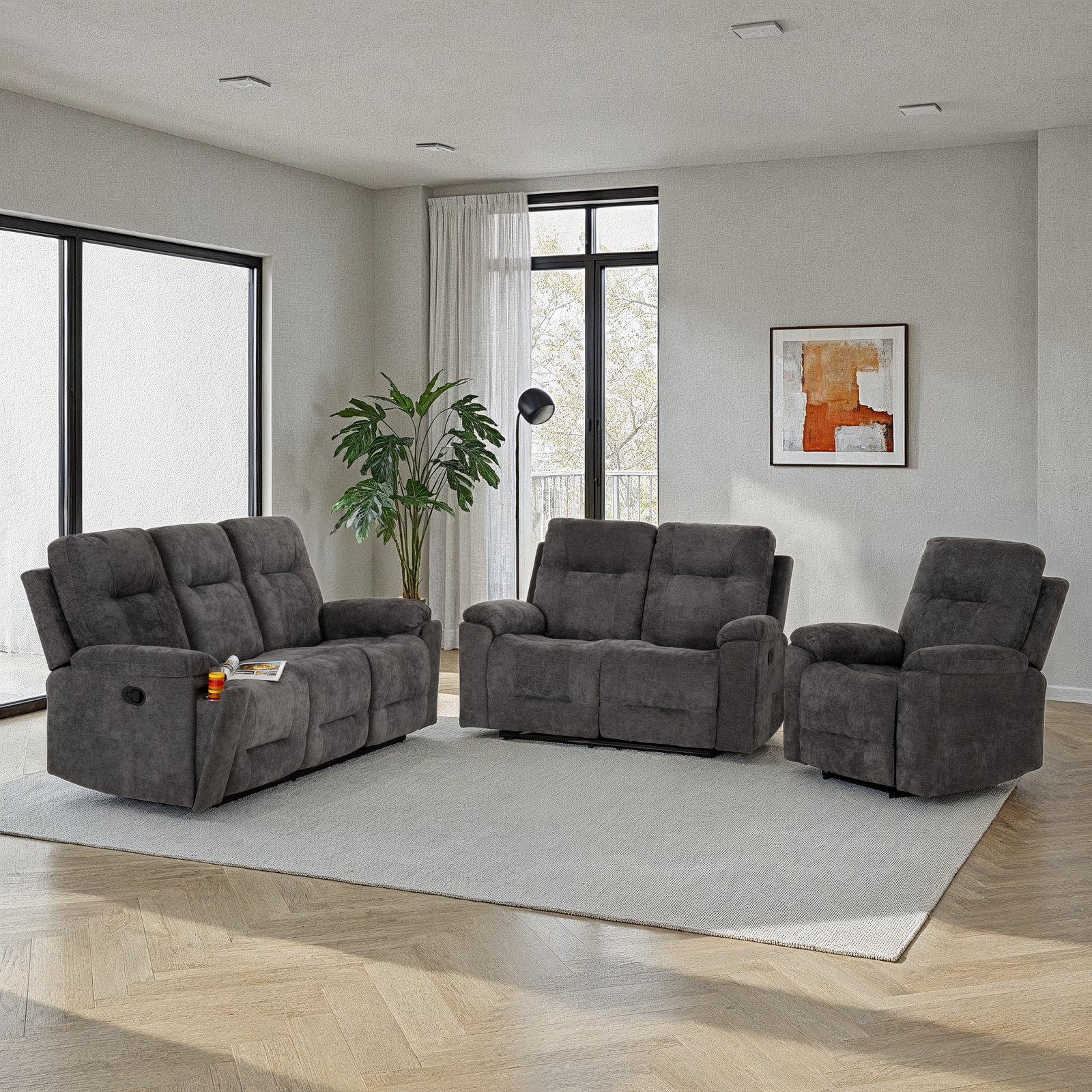 Guildford 3 + 2 + 1 Recliner Sofa Set