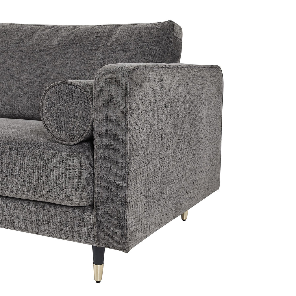 Hampton Grey Large Arm Chair close up