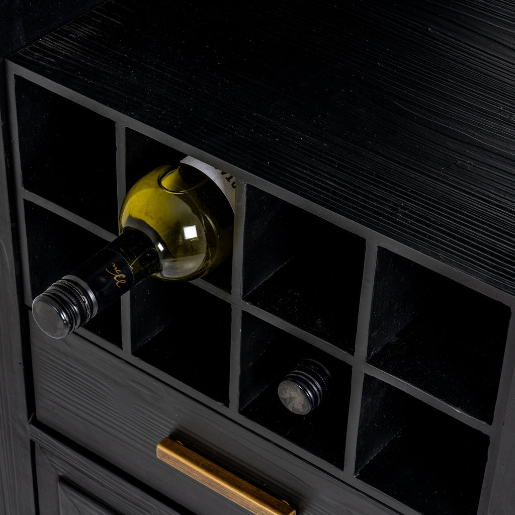 Lennox Black Drinks Unit close up 2