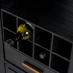 Lennox Black Drinks Unit close up 2