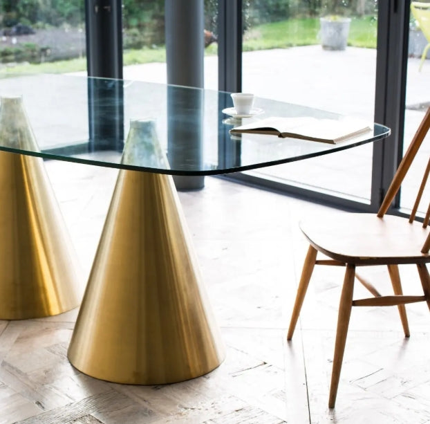 Oscar Large Rectangular Dining Table angled view