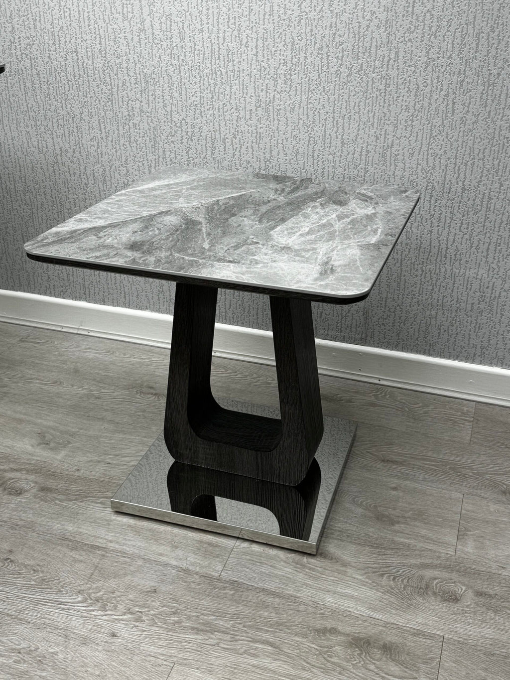 Zermatt Lamp Table Grey Ceramic
