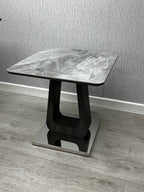 Zermatt Lamp Table Grey Ceramic