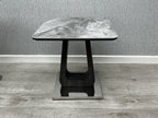 Zermatt Lamp Table Grey Ceramic