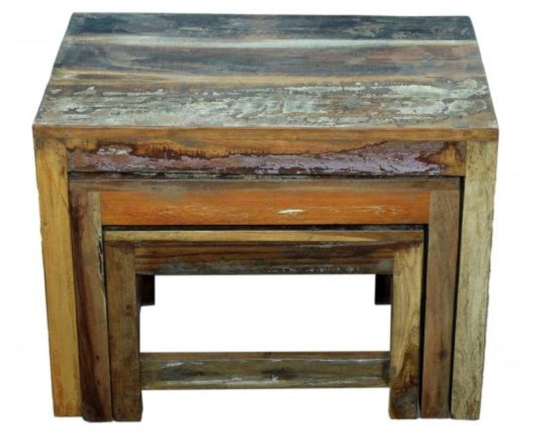 Reclaimed Nest of 3 Tables