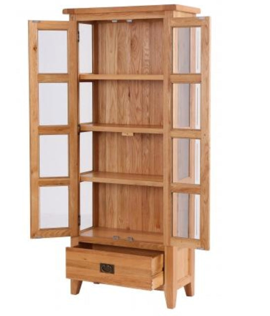 1 Drawer 2 Door Glazed Display Cabinet